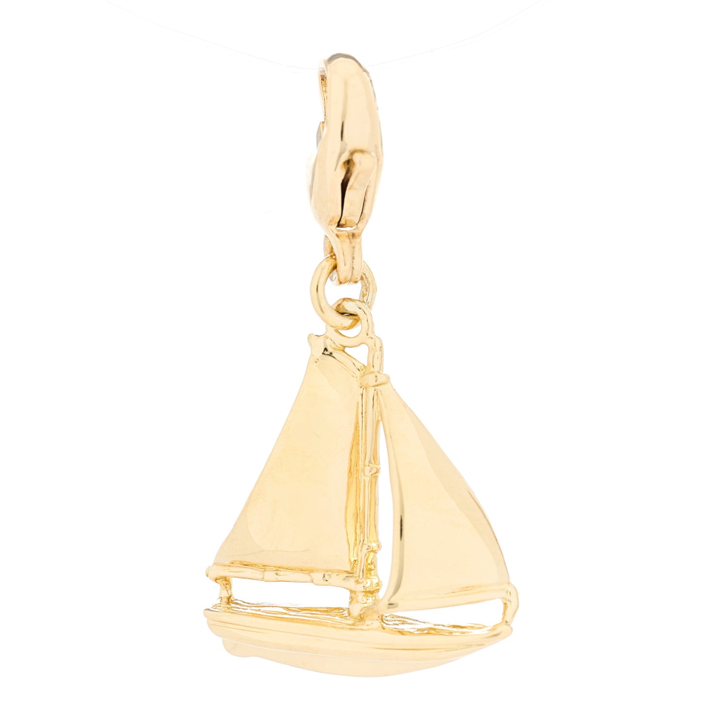 Tiffany 18K Yellow Gold Sailboat Charm 1 of 5