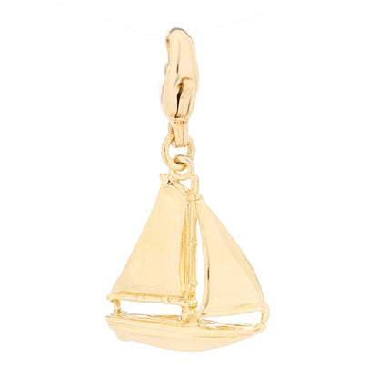 Tiffany 18K Yellow Gold Sailboat Charm 1 of 5