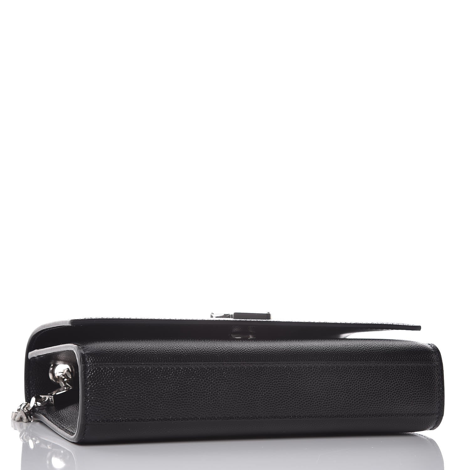 Saint Laurent Grain De Poudre Small Monogram Kate Satchel Black 4 of 8