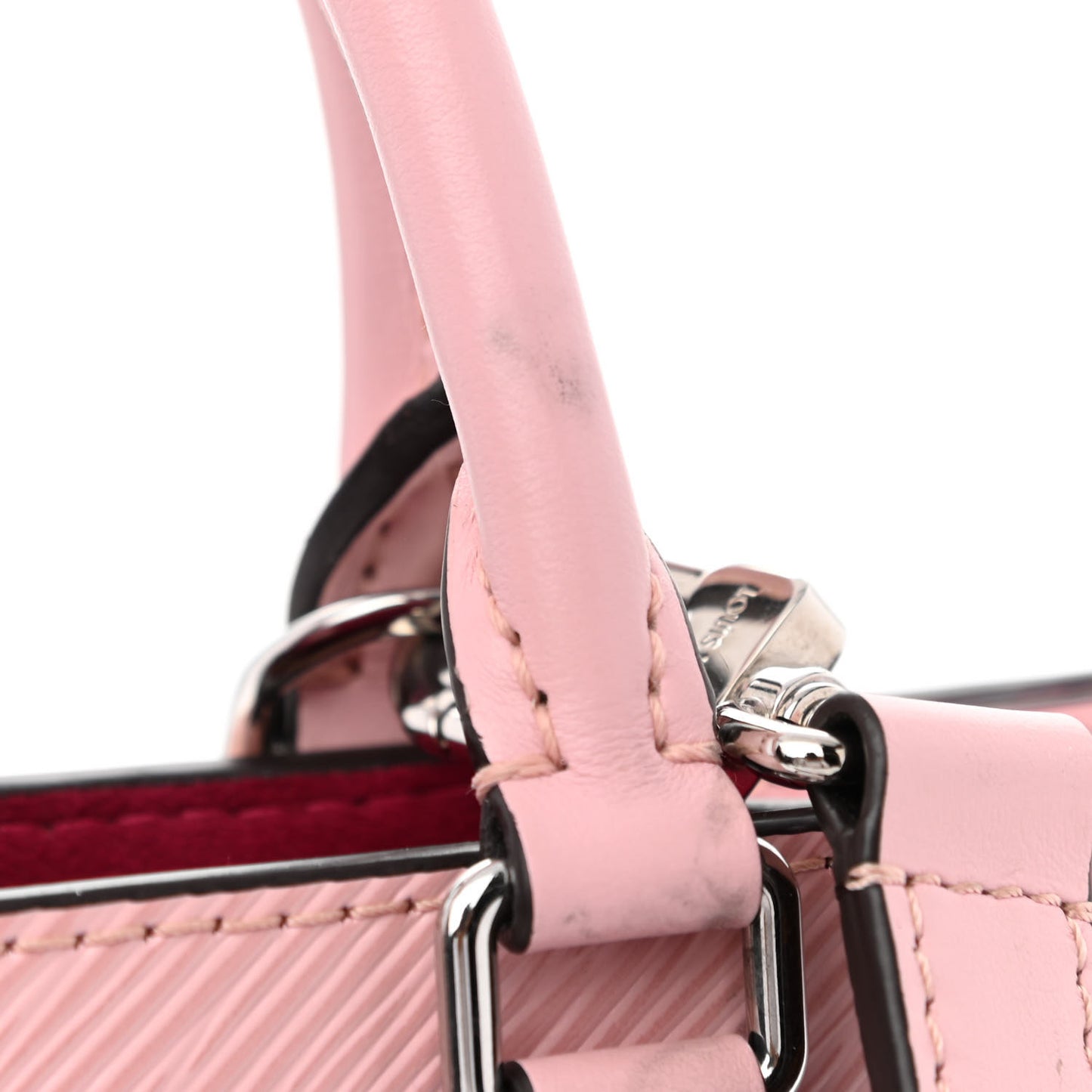 Epi Sac Plat PM Rose Ballerine
