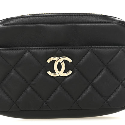 Chanel Lambskin Quilted Waist Bag Black 8 of 10