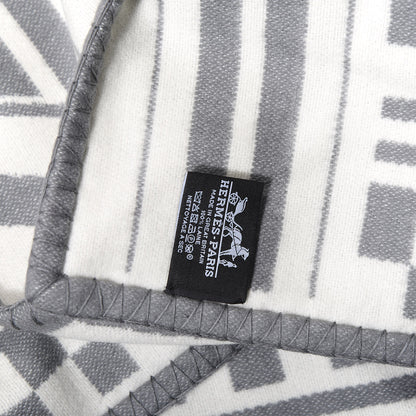 Hermes Wool Sangles en Zig Zag Blanket Gris 4 of 4