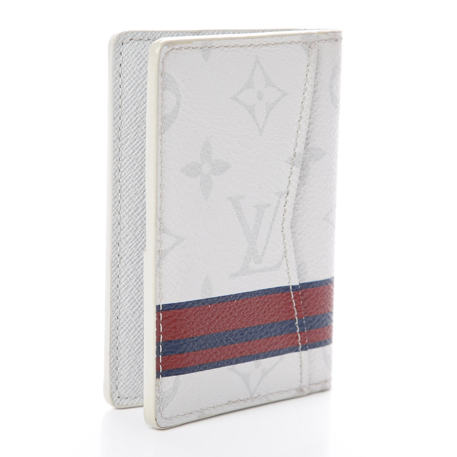 Louis Vuitton Monogram Stripes Pocket Organizer NM White 2 of 5