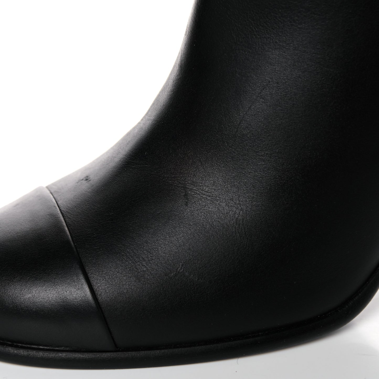 Calfskin CC Ankle Boots 41 Black