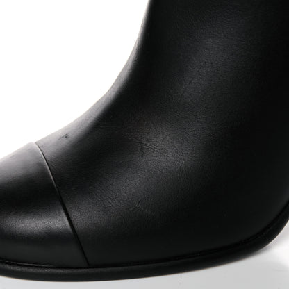 Chanel Calfskin CC Ankle Boots 41 Black 11 of 15