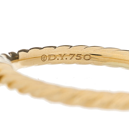 David Yurman 18K Yellow Gold Diamond 7mm Chatelaine Pave Ring 49 5 5 of 6