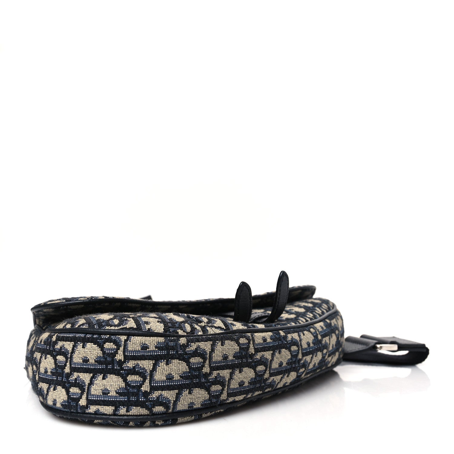 Christian Dior Oblique Mens Saddle Bag Blue 4 of 8