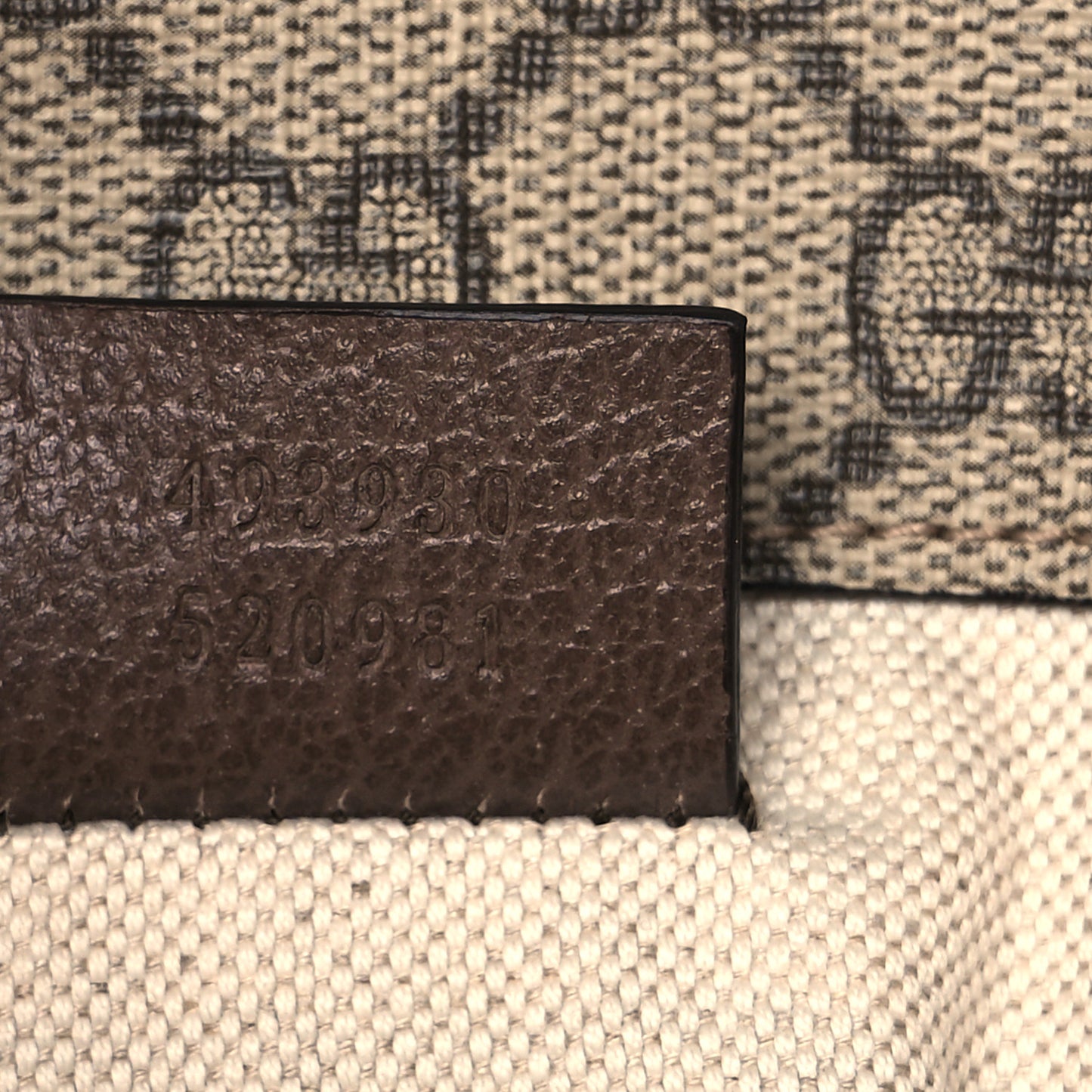 GG Supreme Monogram Neo Vintage Web Belt Bag Brown