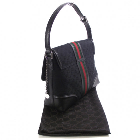 Gucci Monogram Treasure Flap Black 3 of 10