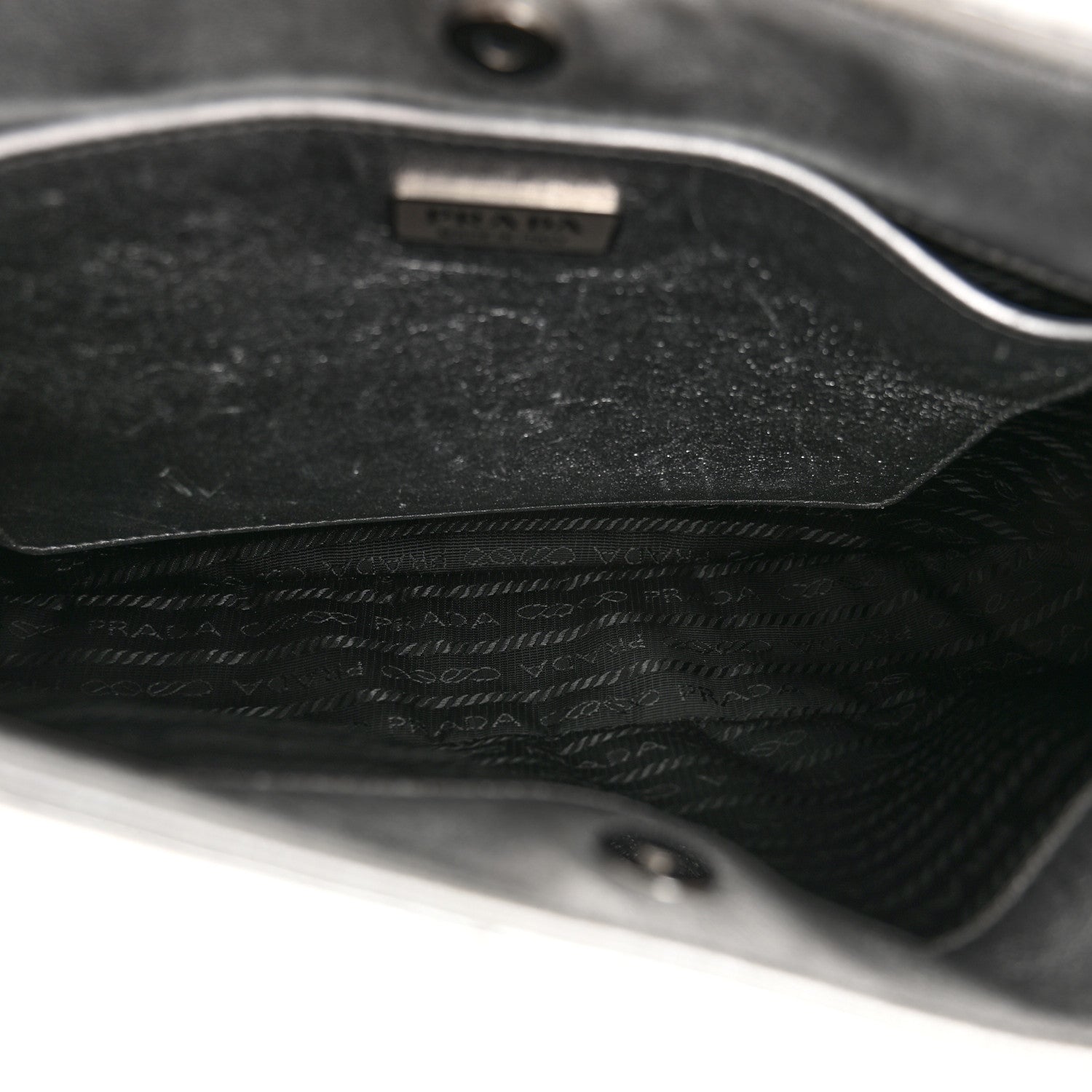 Prada Spazzolato Cleo Shoulder Bag Argento 5 of 11
