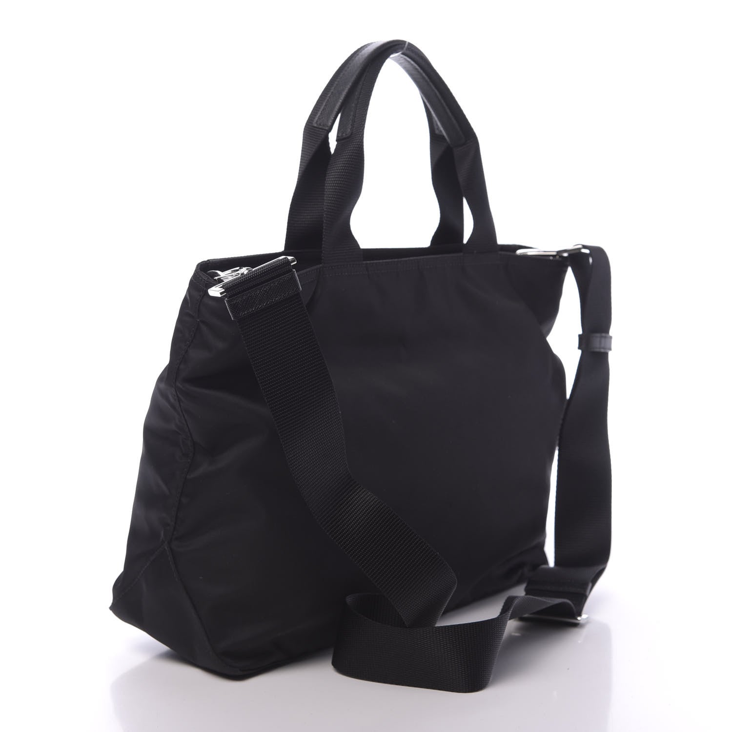 Prada Tessuto Nylon Tote Black 2 of 11