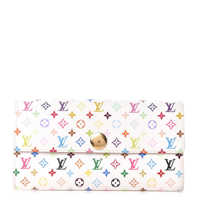 Louis Vuitton Monogram Multicolor Sarah Wallet White 1 of 10