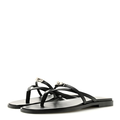 Hermes Calfskin Miss Sandals 36 Black 4 of 9