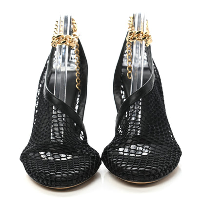 Bottega Veneta Mesh Nappa Chunky Chain Sandals 37 Black 2 of 8