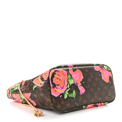 Louis Vuitton Monogram Roses Neverfull MM 4 of 10