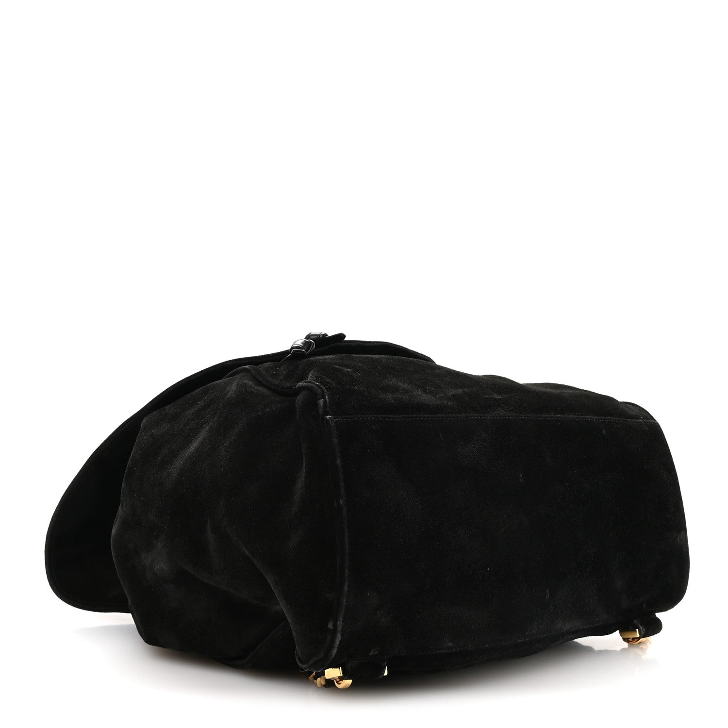 Chanel Suede CC Drawstring Backpack Black 4 of 11