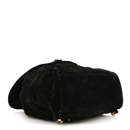Chanel Suede CC Drawstring Backpack Black 4 of 11