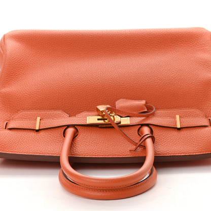 Hermes Togo Birkin 35 Orange 12 of 34
