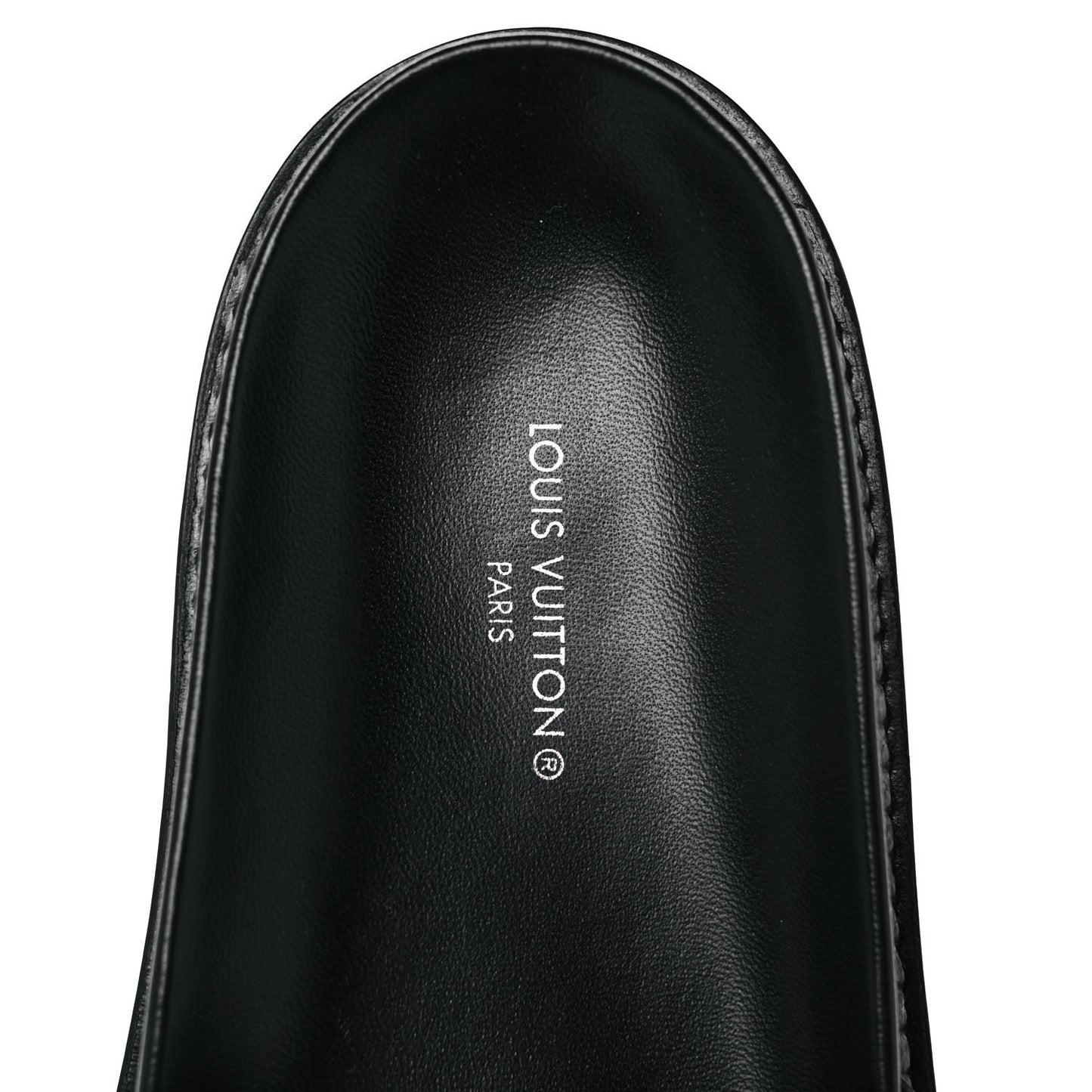 Calfskin Embossed Monogram Sunset Flat Comfort Mule 39 Black
