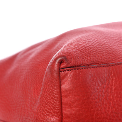 Gucci Pebbled Calfskin Medium Soho Chain Shoulder Bag Tabasco Red 14 of 25
