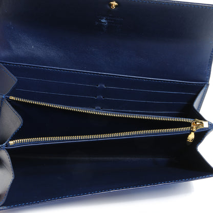 Louis Vuitton Vernis Ikat Sarah Wallet Grand Blue 5 of 7
