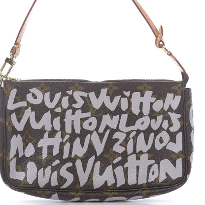 Louis Vuitton Monogram Graffiti Pochette Accessories Silver 10 of 10