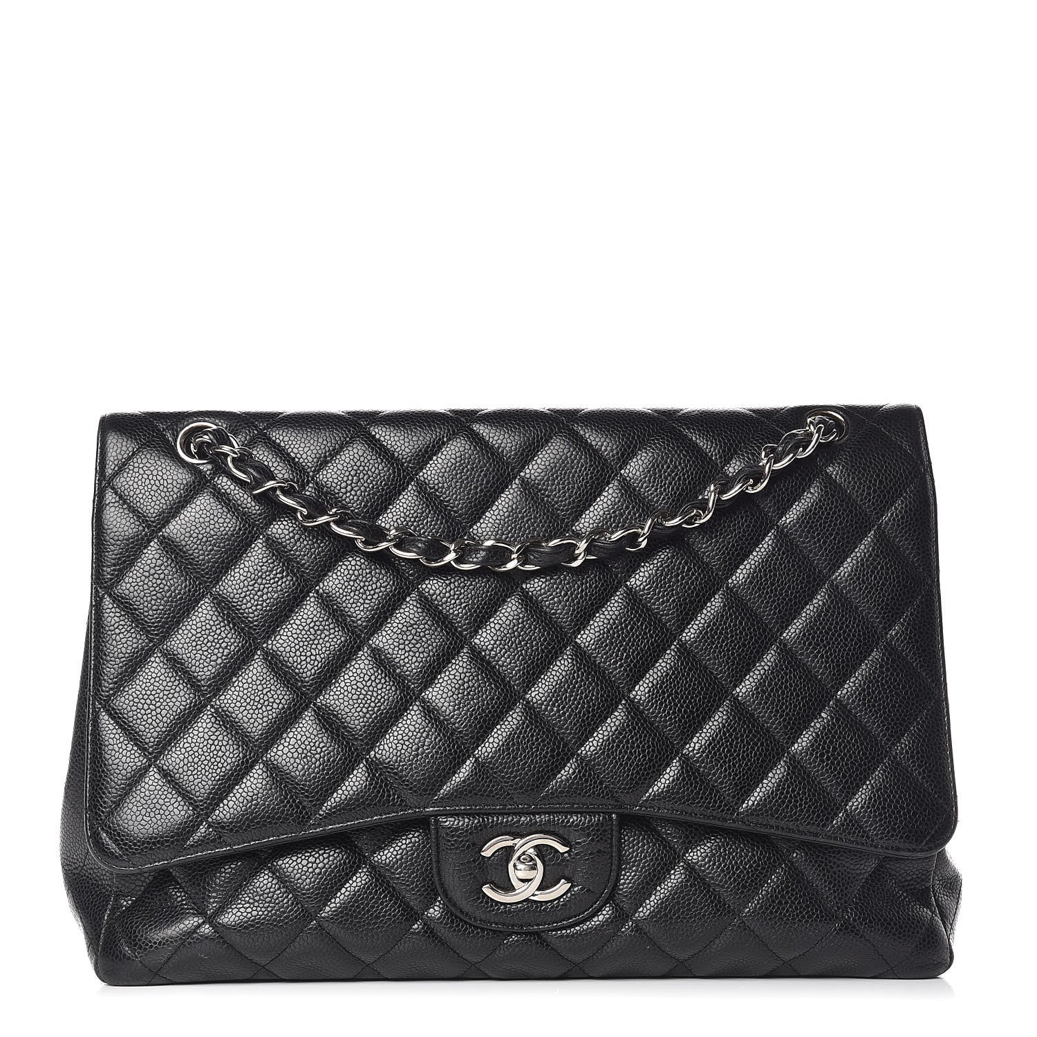 Chanel Caviar Quilted Maxi Single Flap Black 1 of 11