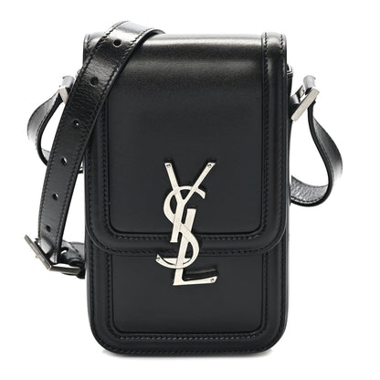 Saint Laurent Smooth Calfskin Mini Solferino Satchel Black 1 of 7