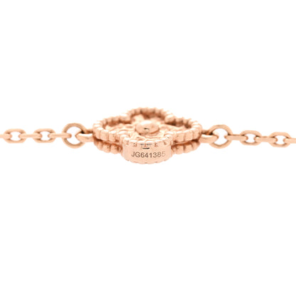 Van Cleef & Arpels 18K Rose Gold 16 Motifs Sweet Alhambra Necklace 4 of 7