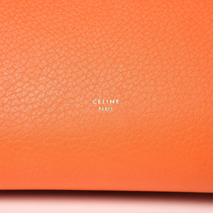 Celine Crisped Calfskin Small Tie Knot Tote Bright Orange 10 of 11
