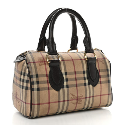 Burberry Haymarket Check Small Chester Bowling Bag Chocolate 3 of 12