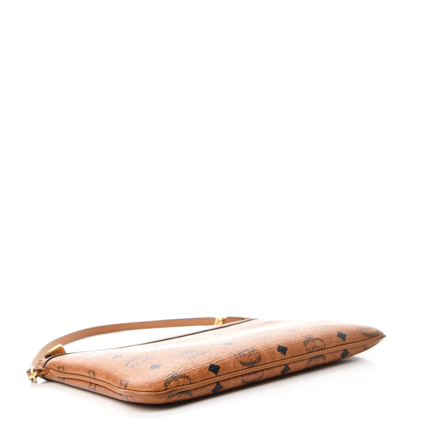 Visetos Medium Stark Wristlet Pouch Cognac
