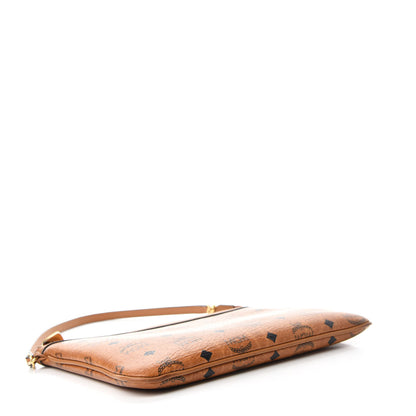 MCM Visetos Medium Stark Wristlet Pouch Cognac 4 of 11