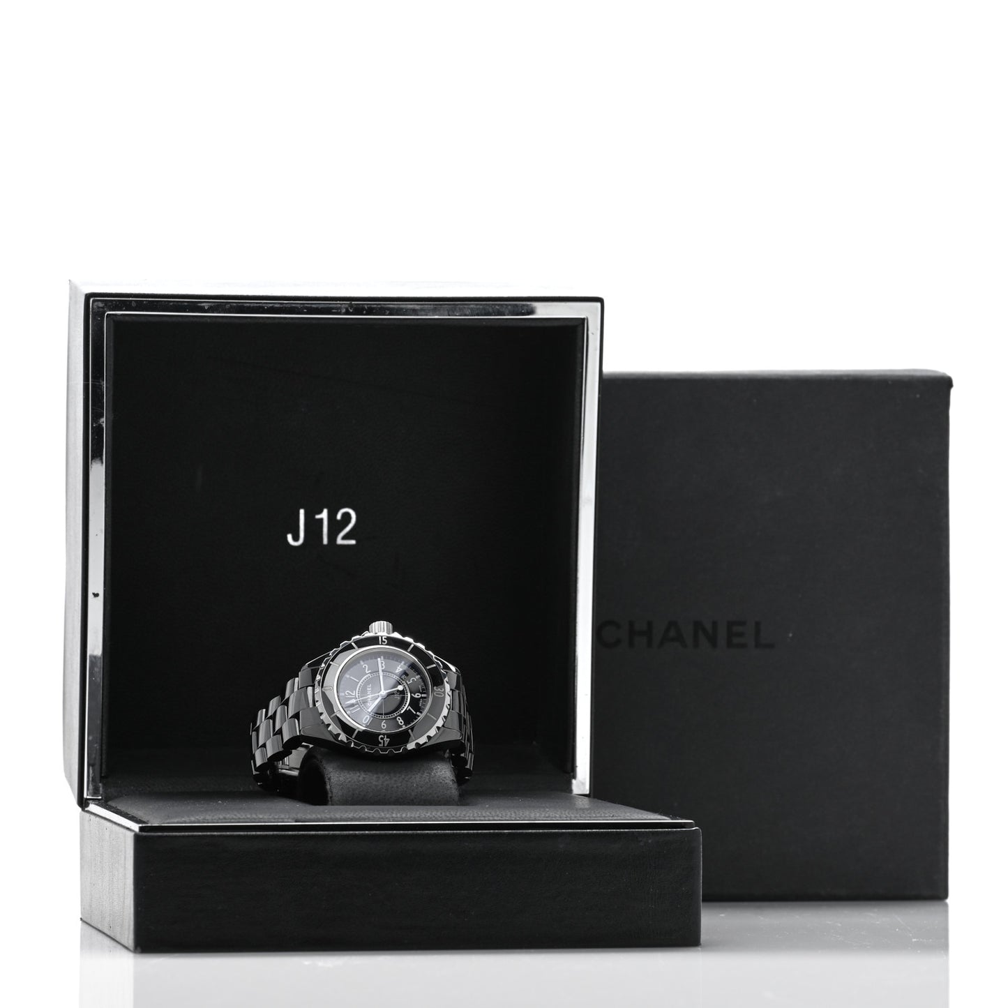 Stainless Steel Ceramic 33mm J12 Quartz Watch Black