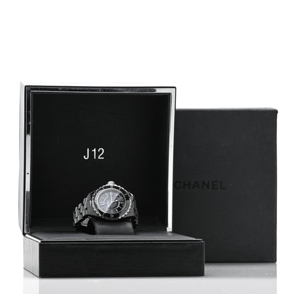 Chanel Stainless Steel Ceramic 33mm J12 Quartz Watch Black 5 of 5