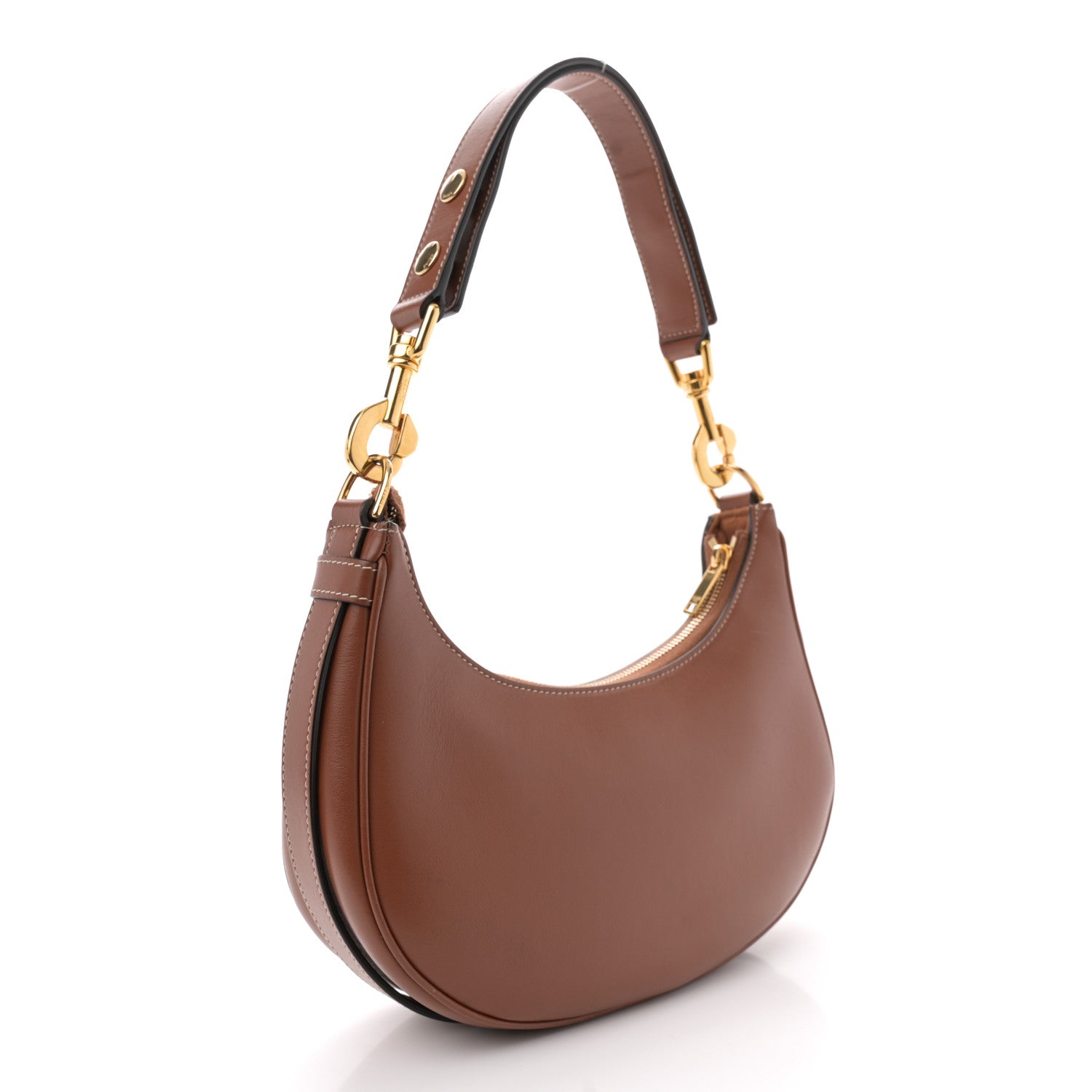 Celine Smooth Calfskin Medium Strap Ava Shoulder Bag Tan 3 of 9