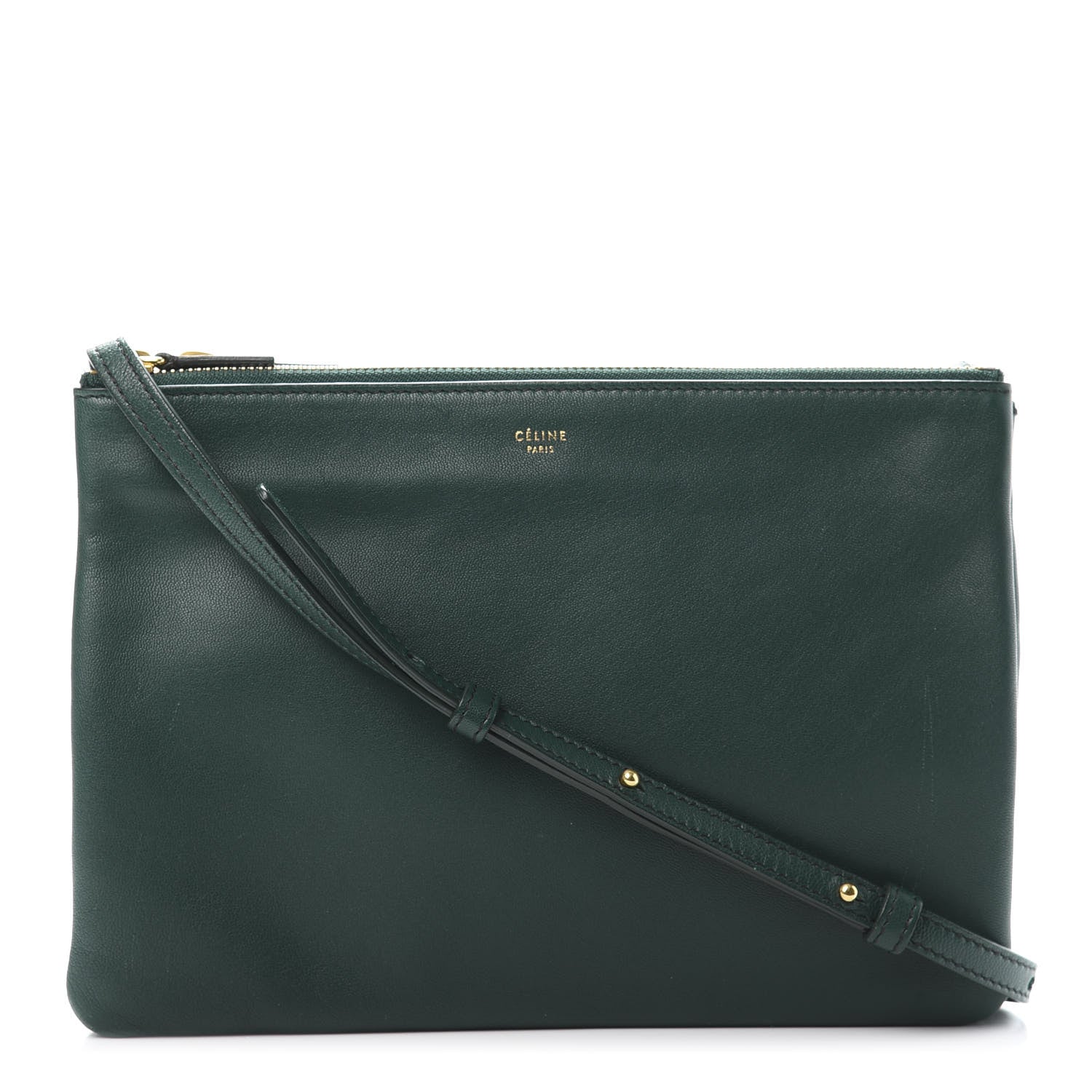 Celine Lambskin Large Trio Crossbody Bag Amazone 1 of 14