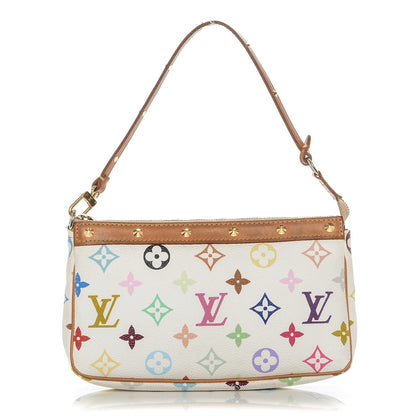 Louis Vuitton Monogram Multicolor Pochette Accessories White 1 of 7