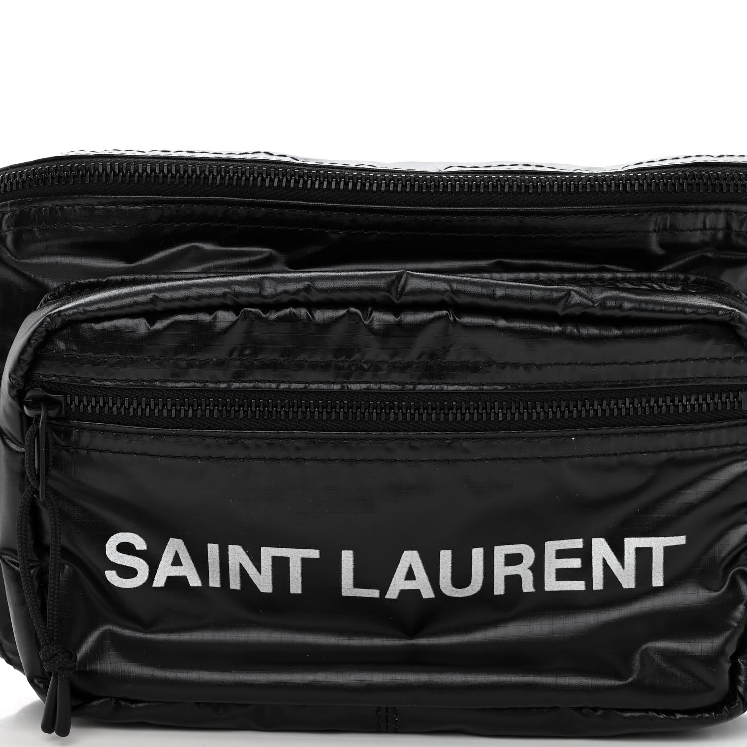 Saint Laurent SAINT LAURENT Nylon Logo Nuxx Body Belt Bag Black 7 of 9