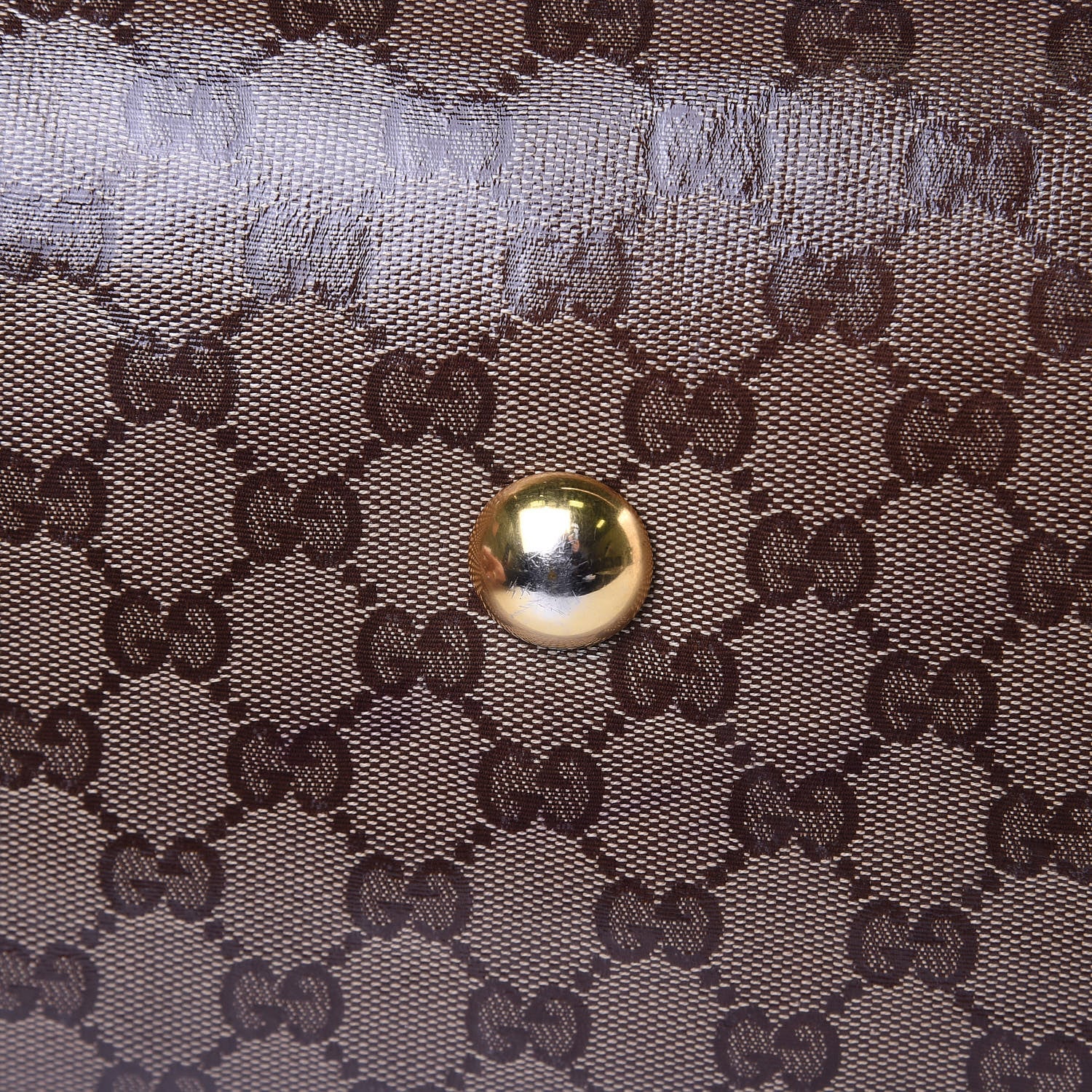 Gucci Crystal Monogram Medium Babouska Shopping Tote Dark Brown 13 of 21