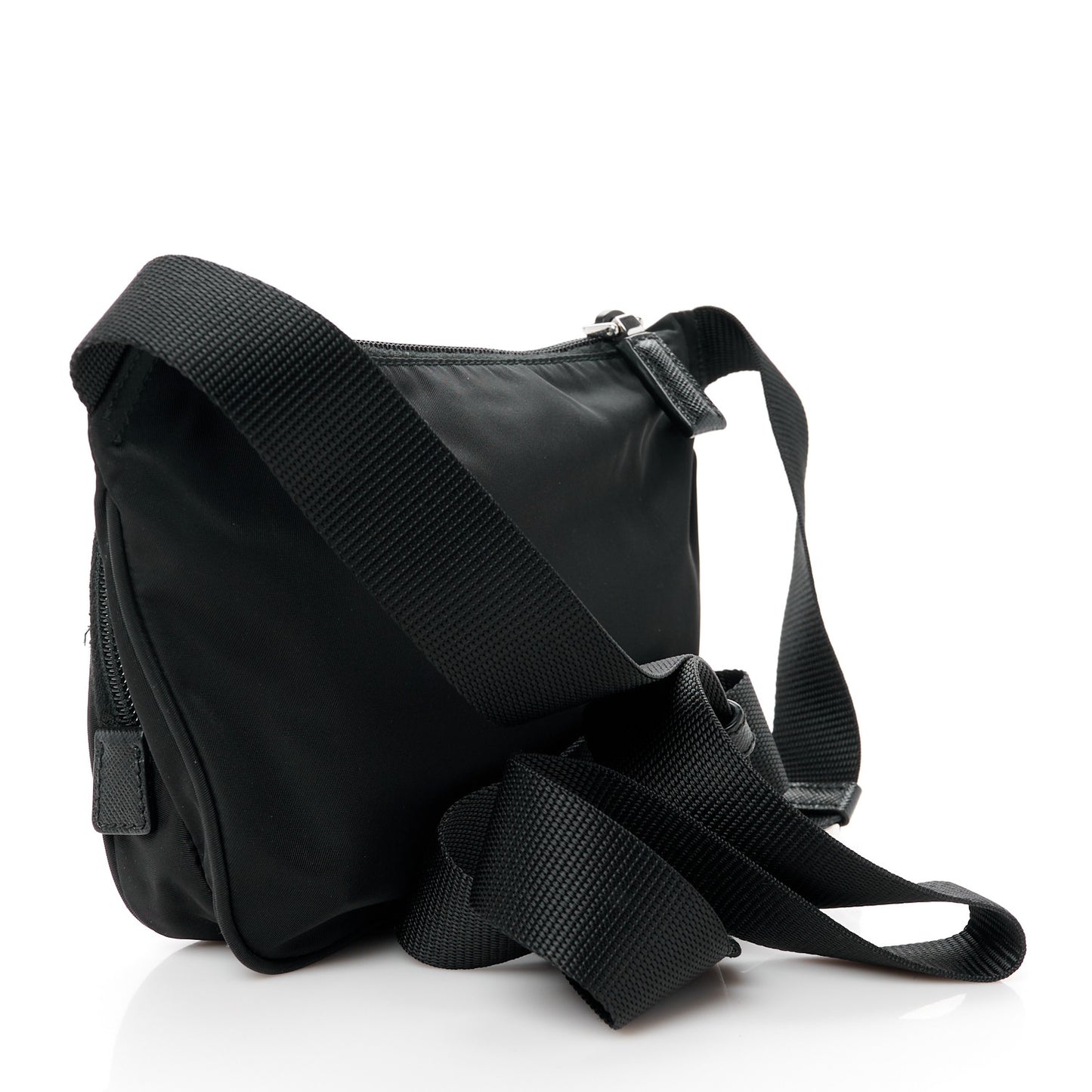 Tessuto Nylon Saffiano Belt Bag Black