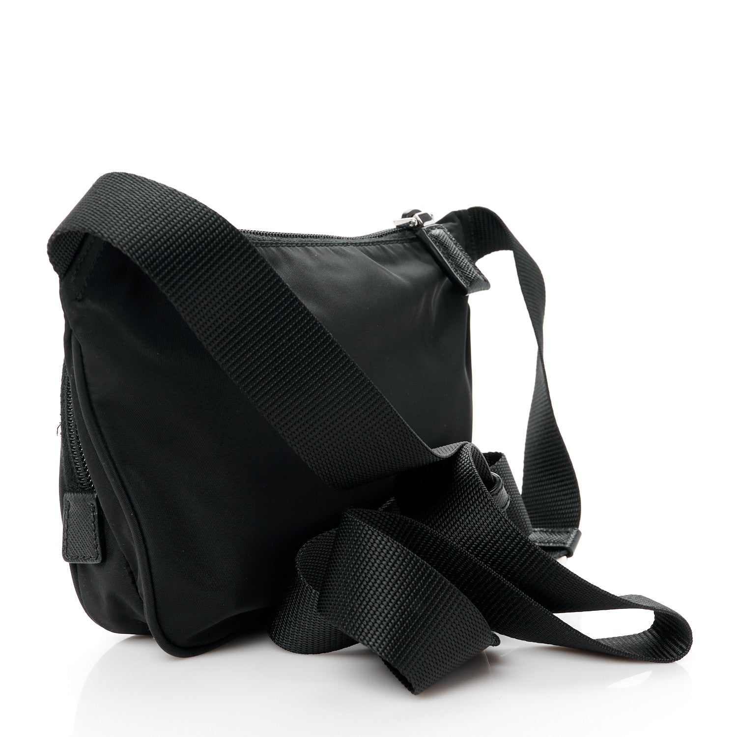 Prada Tessuto Nylon Saffiano Belt Bag Black 3 of 12