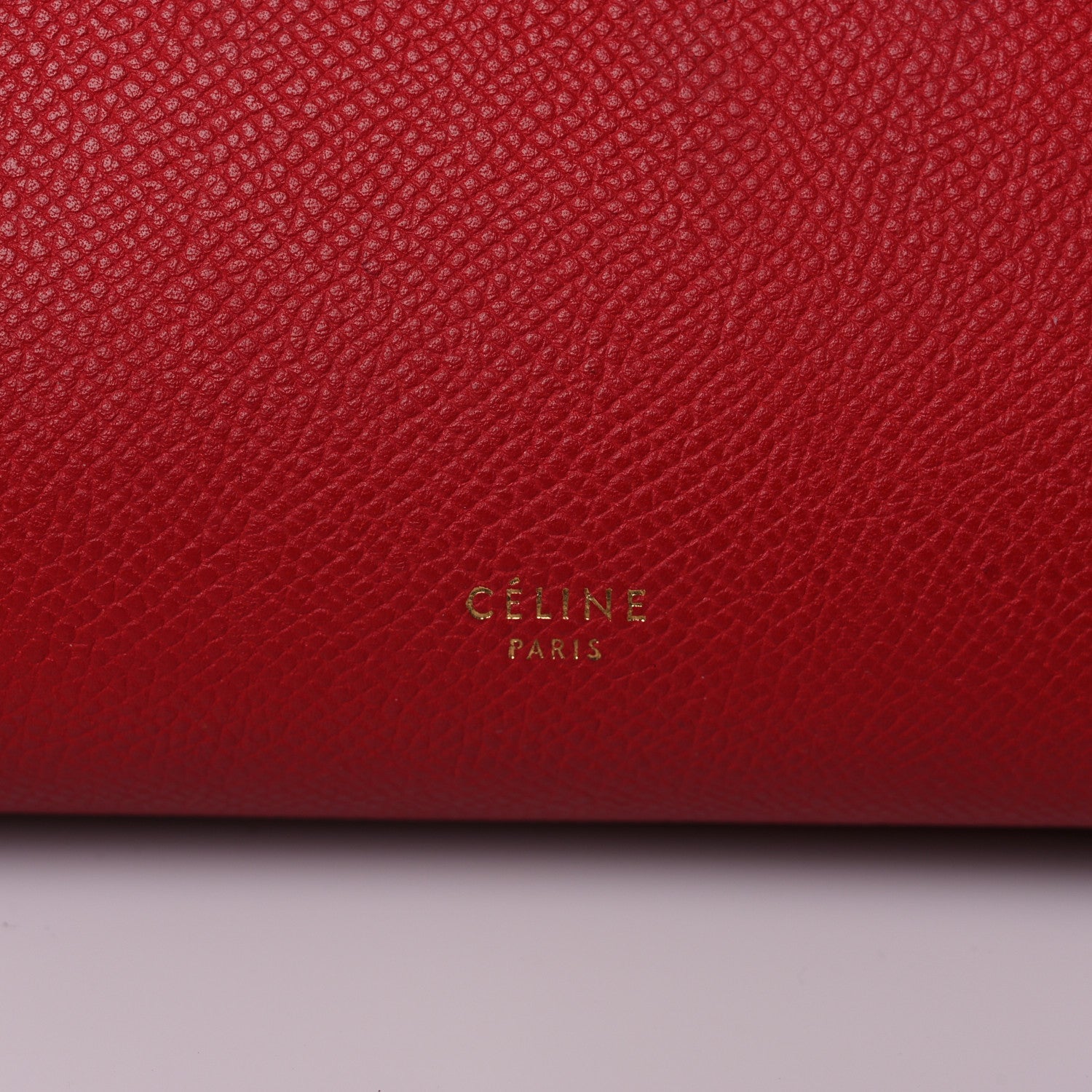 Celine Grained Calfskin Mini Belt Bag Coquelicot 6 of 14