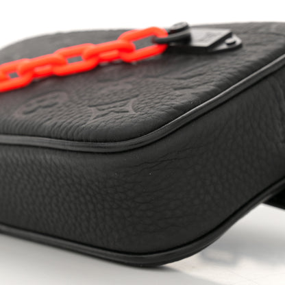 Louis Vuitton Taurillon Monogram Uniformes Solar Ray Soft Pochette Volga Belt Bag Black 10 of 10