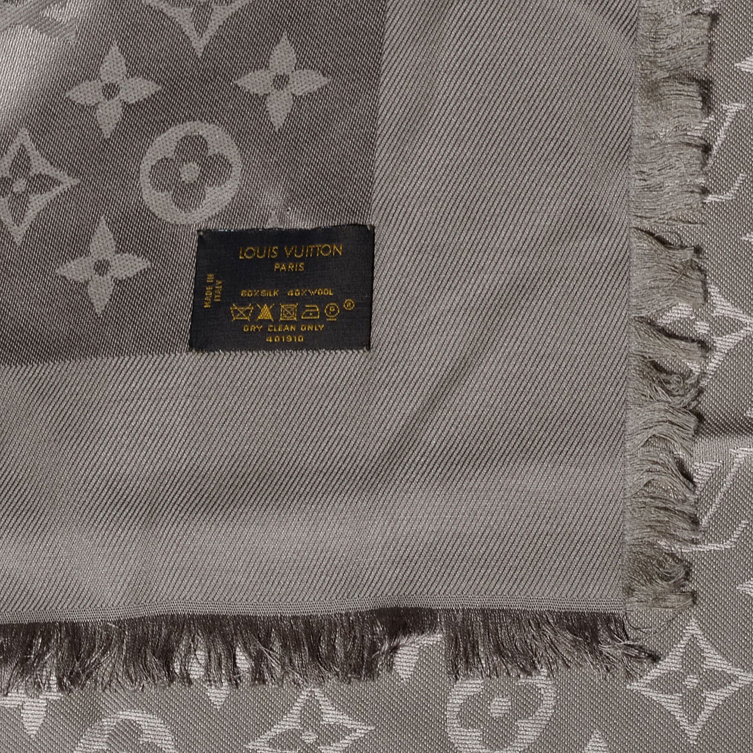 Louis Vuitton Silk Wool Monogram Shawl Verone 5 of 5