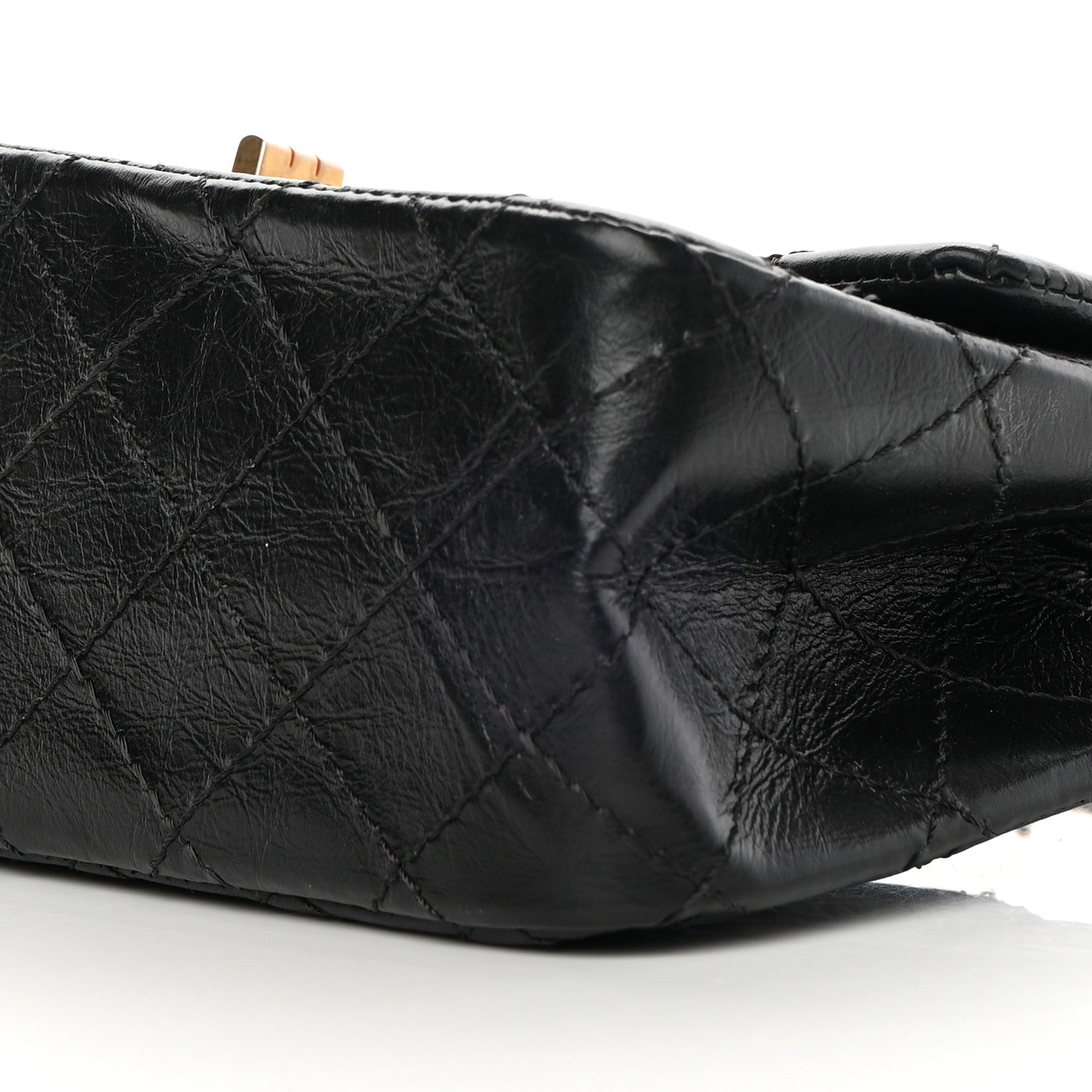 Chanel Aged Calfskin Quilted 2.55 Reissue Mini Flap Black 10 of 10