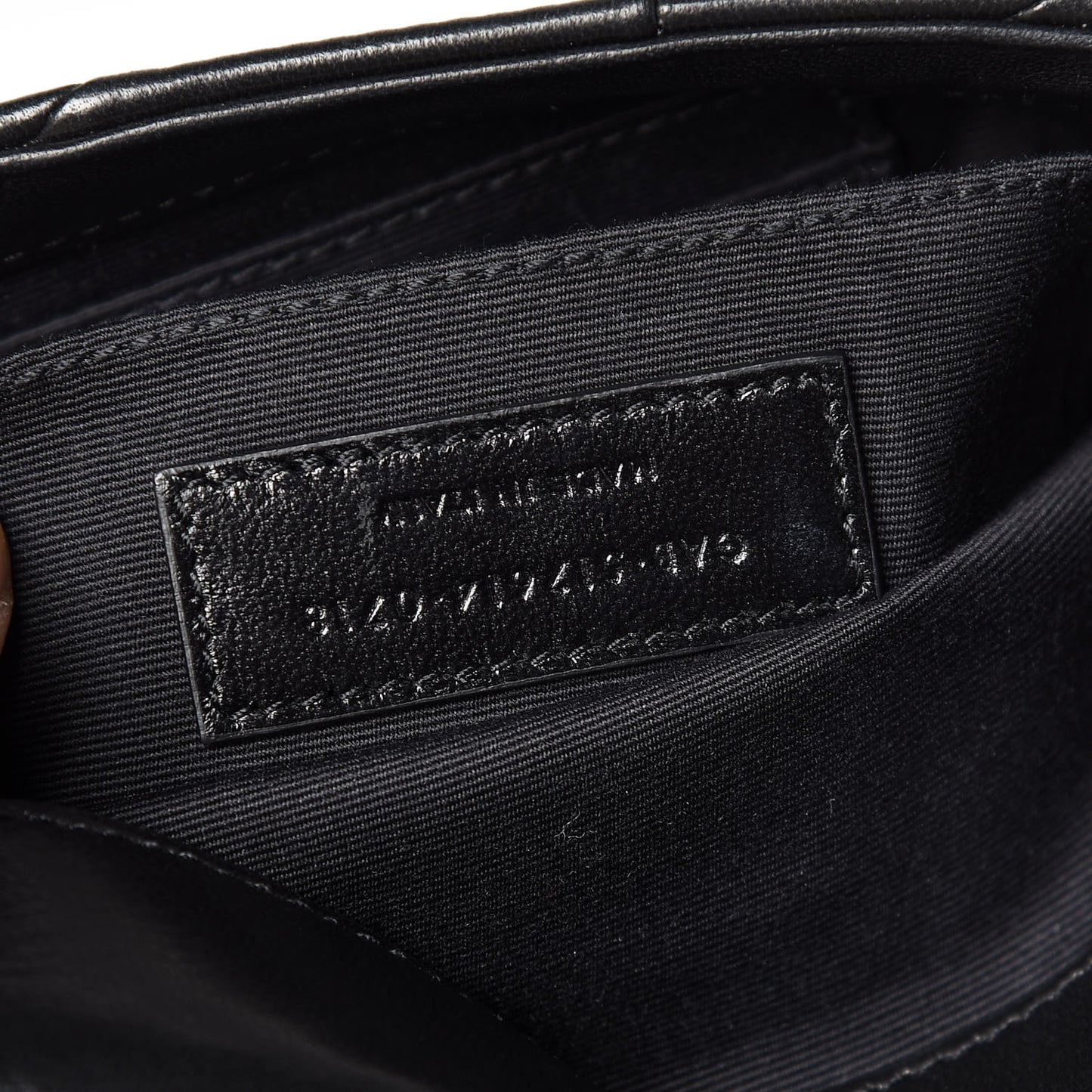 Lambskin Patchwork Monogram Jamie Chain Wallet Black