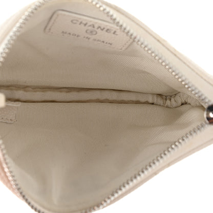 Chanel Caviar Quilted Small Cosmetic Case White 5 of 7