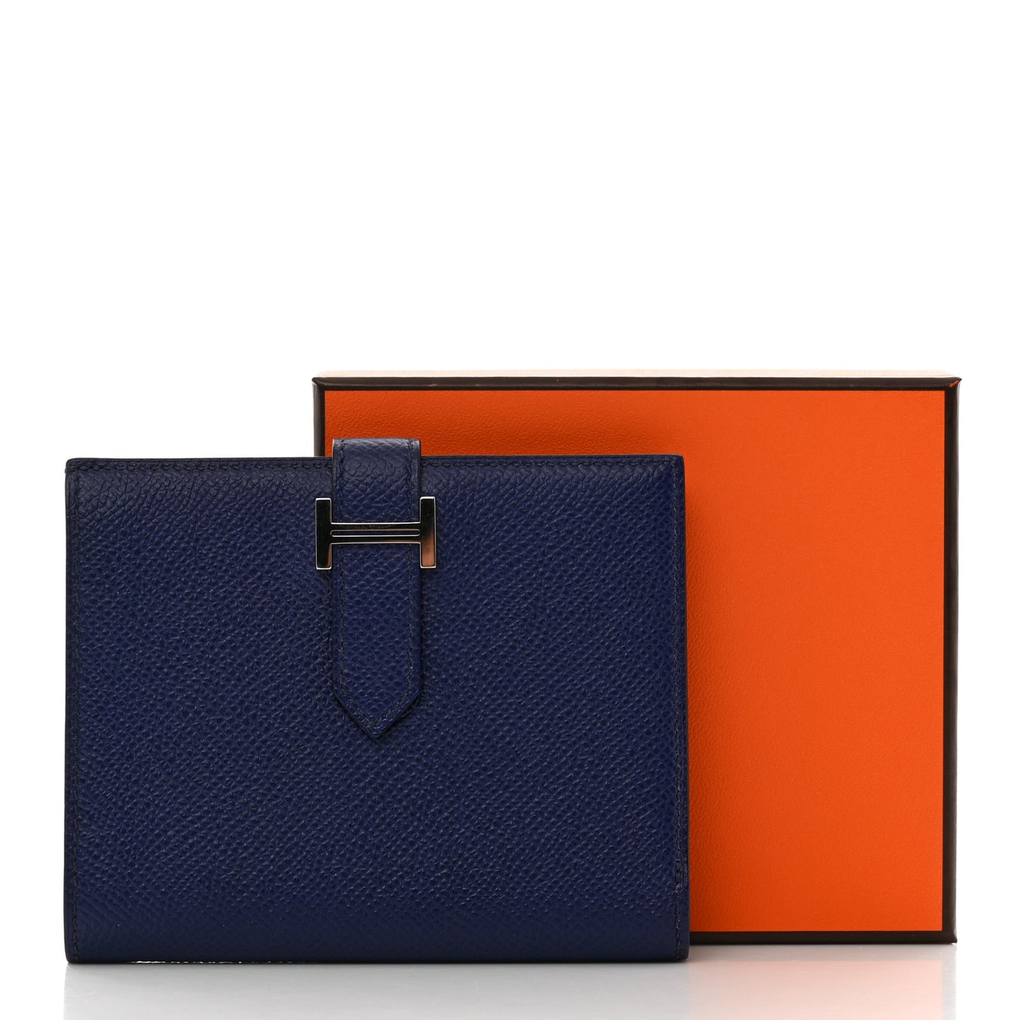 Epsom Verso Bearn Compact Wallet Bleu Encre Zellige