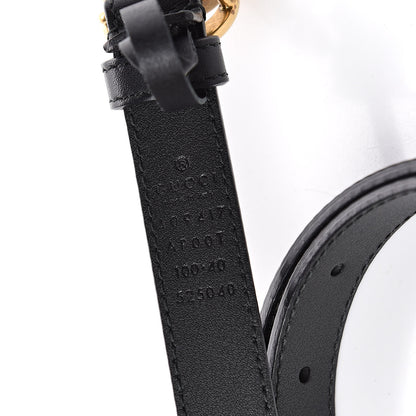 Gucci Calfskin Double G 20mm Belt 100 40 Black 6 of 6